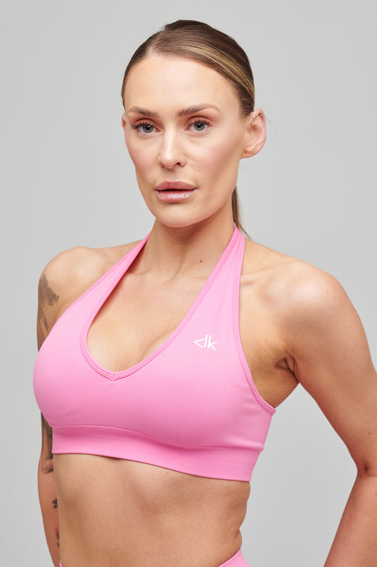 SNATCHED SEAMLESS SPORTS BRA- PINK