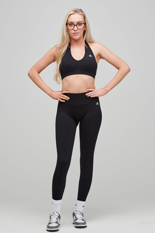 SNATCHED SEAMLESS LEGGINGS- BLACK